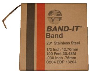 65.61030203 Band-it roestvrijstaalband type 201 3/8&quot; x 30,5 mtr